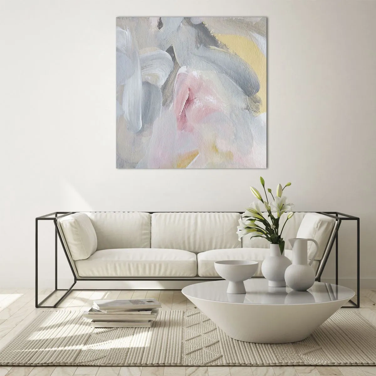 Obraz na skle - V pastelovém světě - 70x70 cm