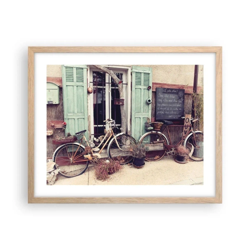 Plakát v rámu světlý dub - Ať žije provincie - 50x40 cm