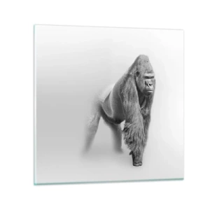 Obraz na skle - Jistý si svojí silou - 40x40 cm