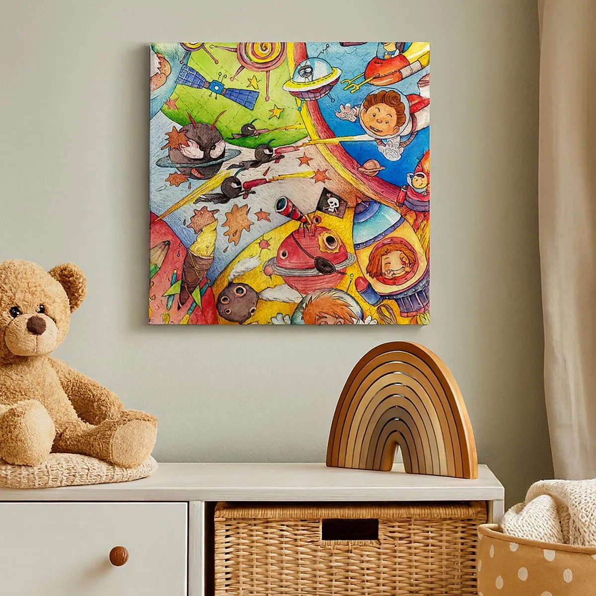 Obraz na plátně - Velké vesmírné dobrodružství - 30x30 cm