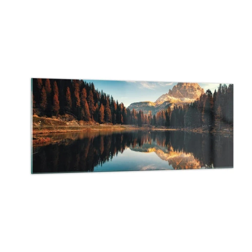 Obraz na skle - Dvojitá krajina - 100x40 cm