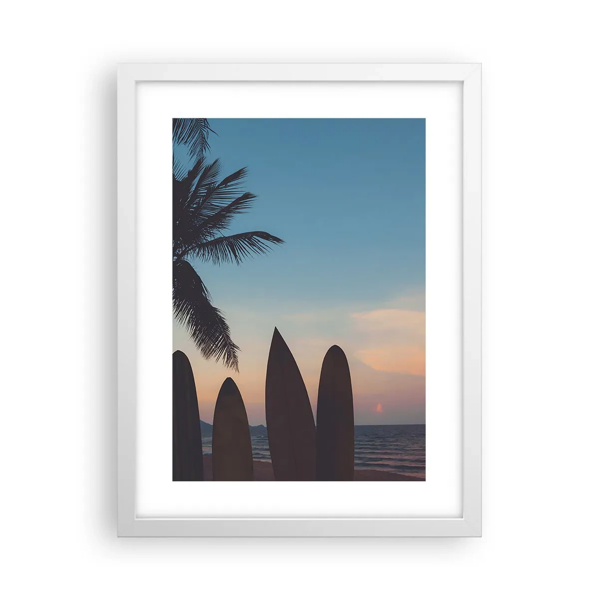 Plakát v bílém rámu - Zítra bude také zábava - 30x40 cm