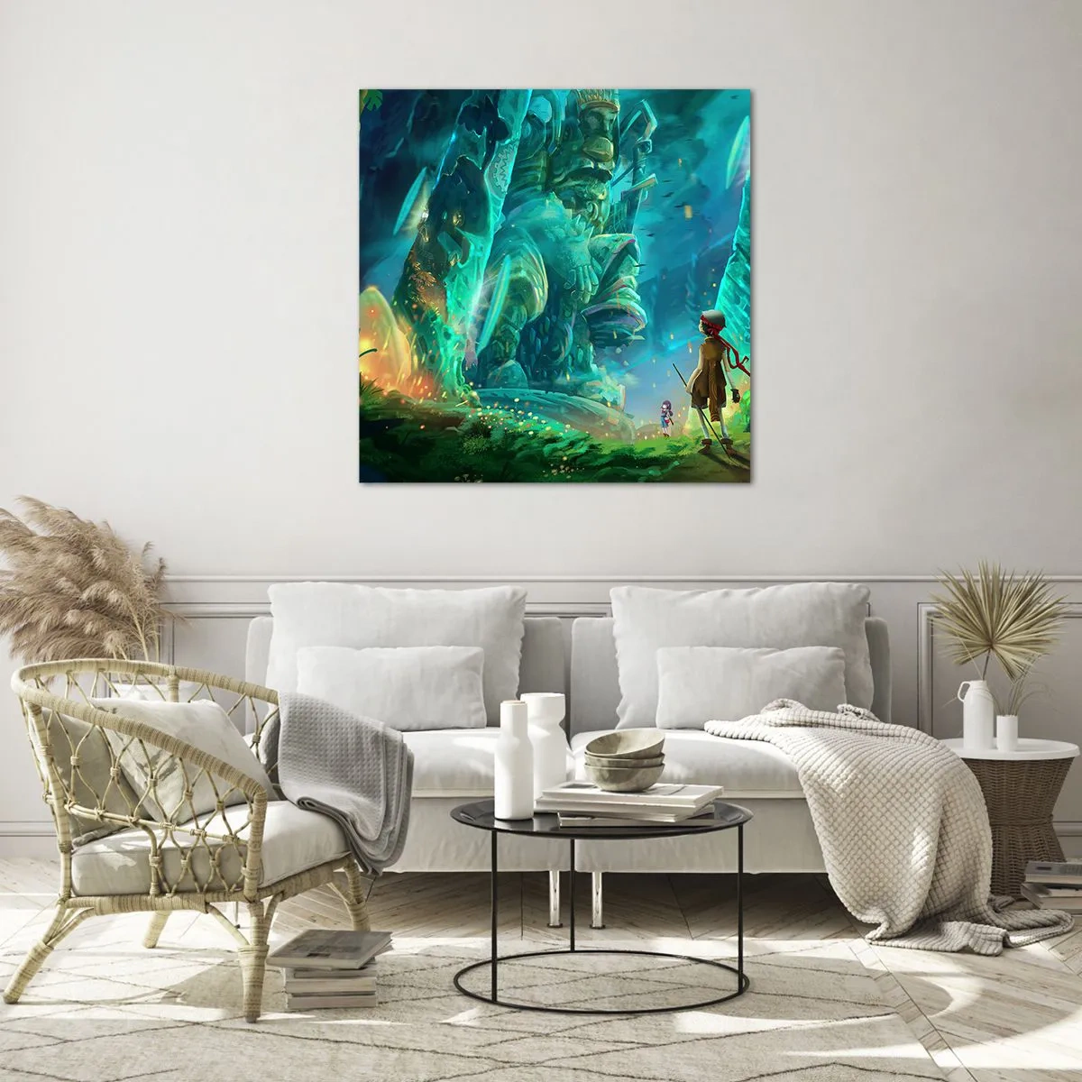 Obraz na skle - Z velké Knihy pohádek - 30x30 cm