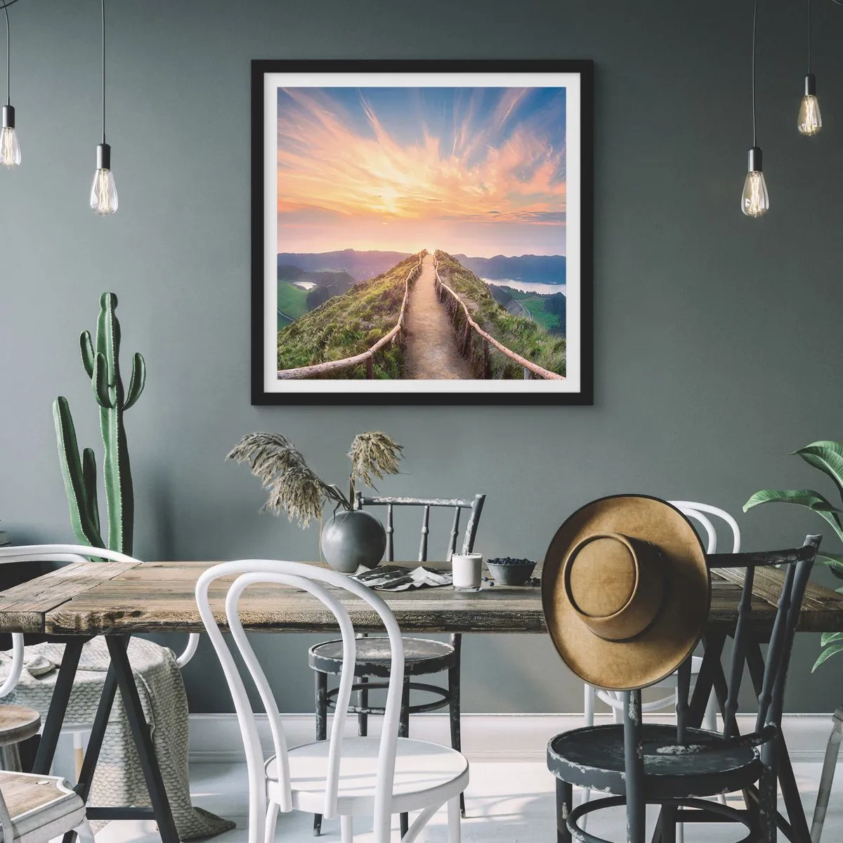 Plakát v černém rámu - Blízko nebe - 30x30 cm