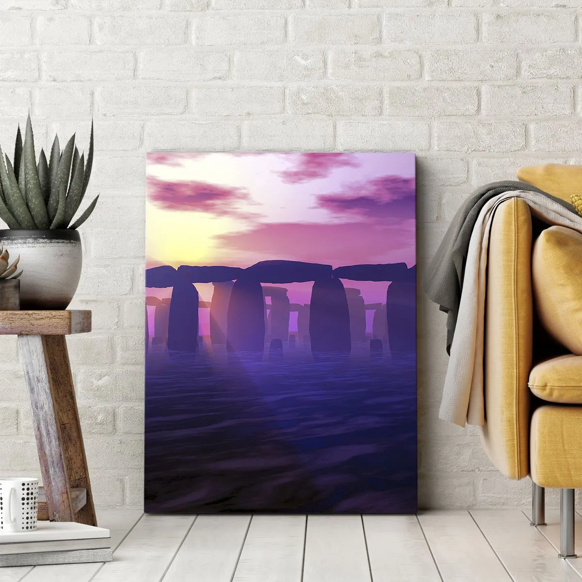 Obraz na plátně - Tajemství za svítání v mlze - 70x100 cm