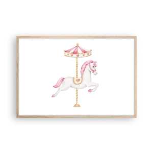 Plakát v rámu světlý dub - Vyrazil z kopýtka - 91x61 cm