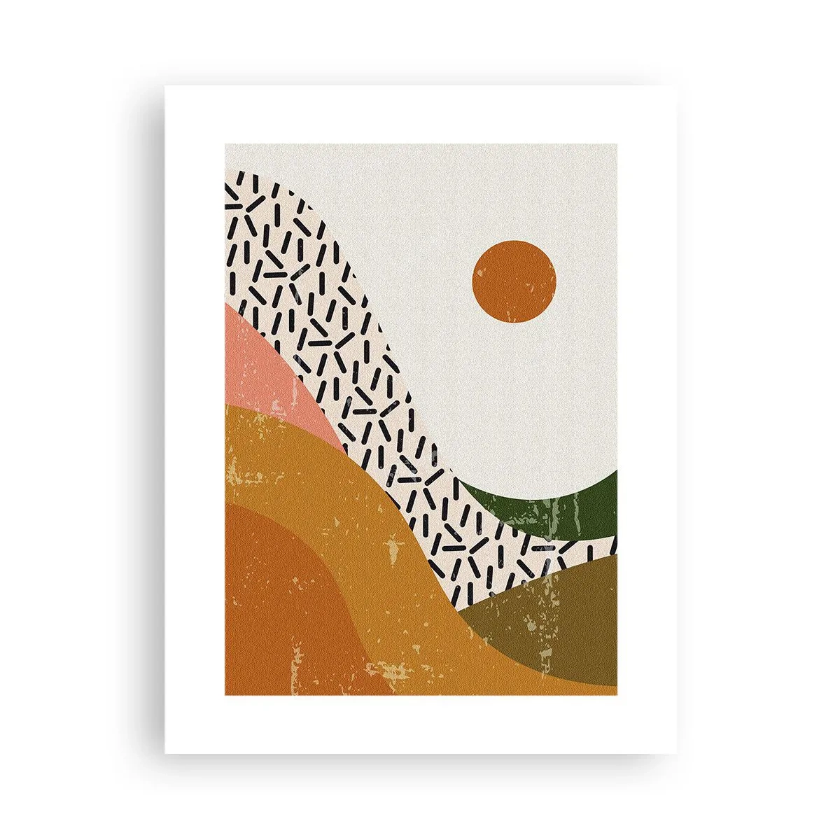 Plakát - Sluneční abstrakce - 30x40 cm