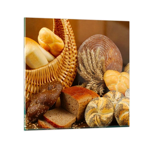 Obraz na skle - Znovu jsme měli štěstí - 30x30 cm