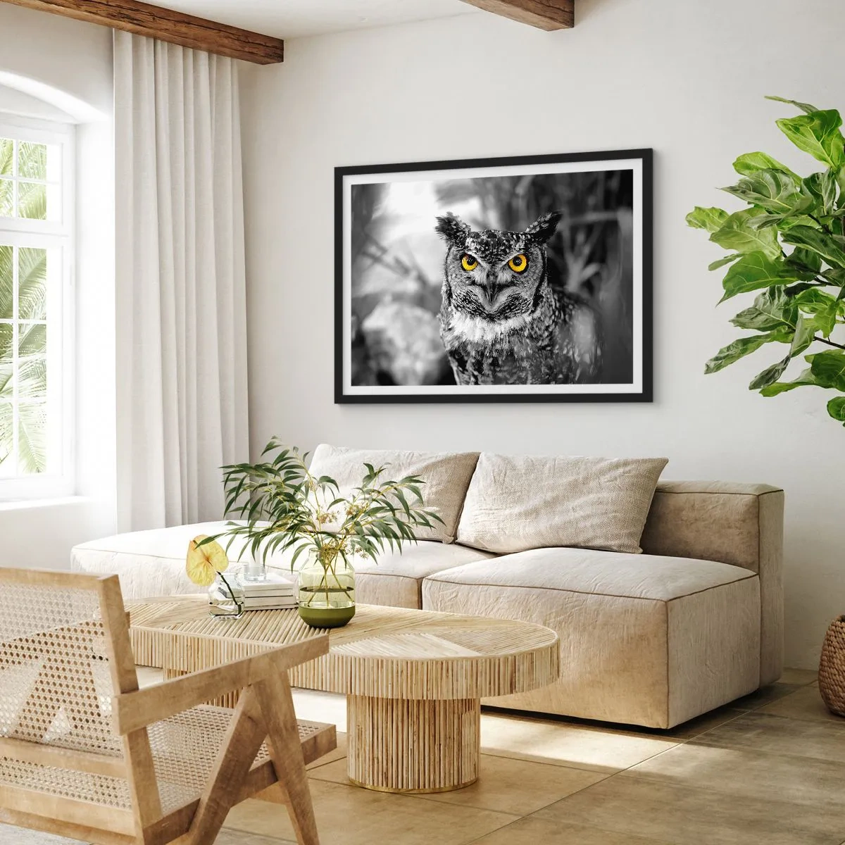 Plakát v černém rámu - Nic se neschová - 100x70 cm