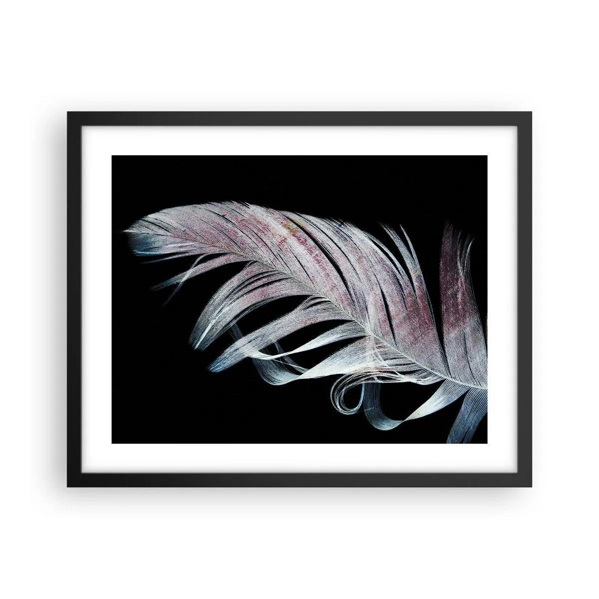 Plakát v černém rámu - Přemýšlejte o dotyku - 50x40 cm