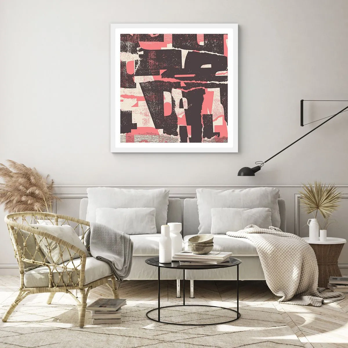 Plakát v bílém rámu - Celý tento shon - 50x50 cm