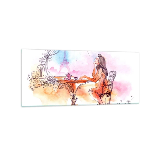 Obraz na skle - Pařížská elegance - 120x50 cm
