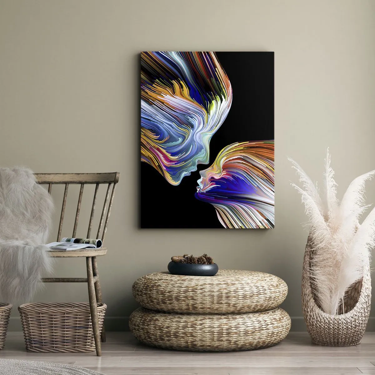 Obraz na plátně - Fúze energie a světla - 80x120 cm