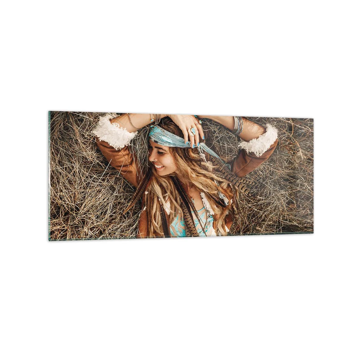 Obraz na skle - Na cestě do léta lásky - 120x50 cm