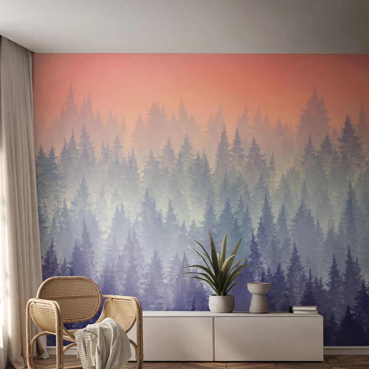 Fototapeta Premium Sand - Vysoko, výše, do nebe - Abstrakce, Les, Kus - 100x70 cm