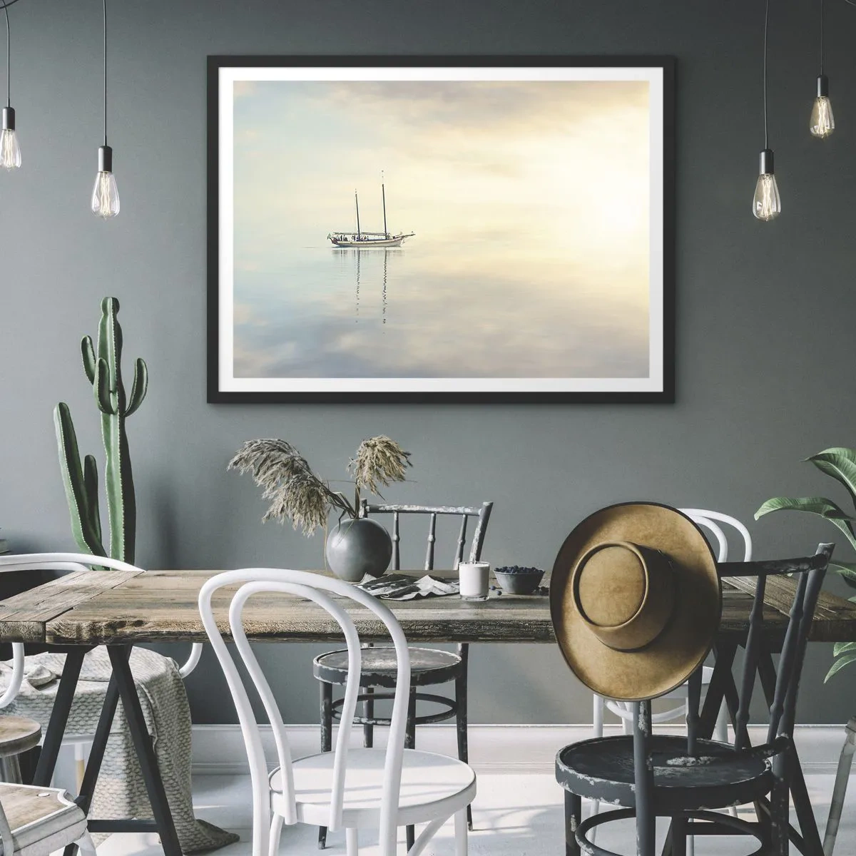 Plakát v černém rámu - V moři ticha - 91x61 cm