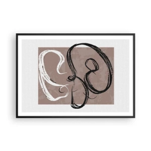 Plakát v černém rámu - Kompozice – hledání úplnosti - 100x70 cm