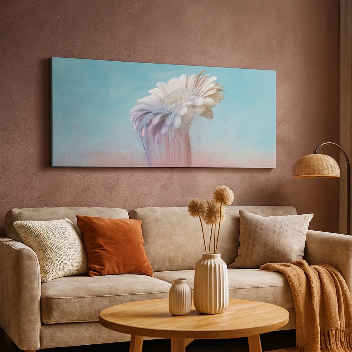 Obraz na plátně - Záhrobí květin - 30x30 cm