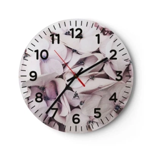 Nástěnné hodiny - V záplavě květin - 40x40 cm