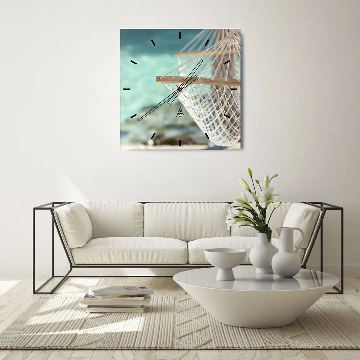 Nástěnné hodiny - Čas relaxace - 30x30 cm