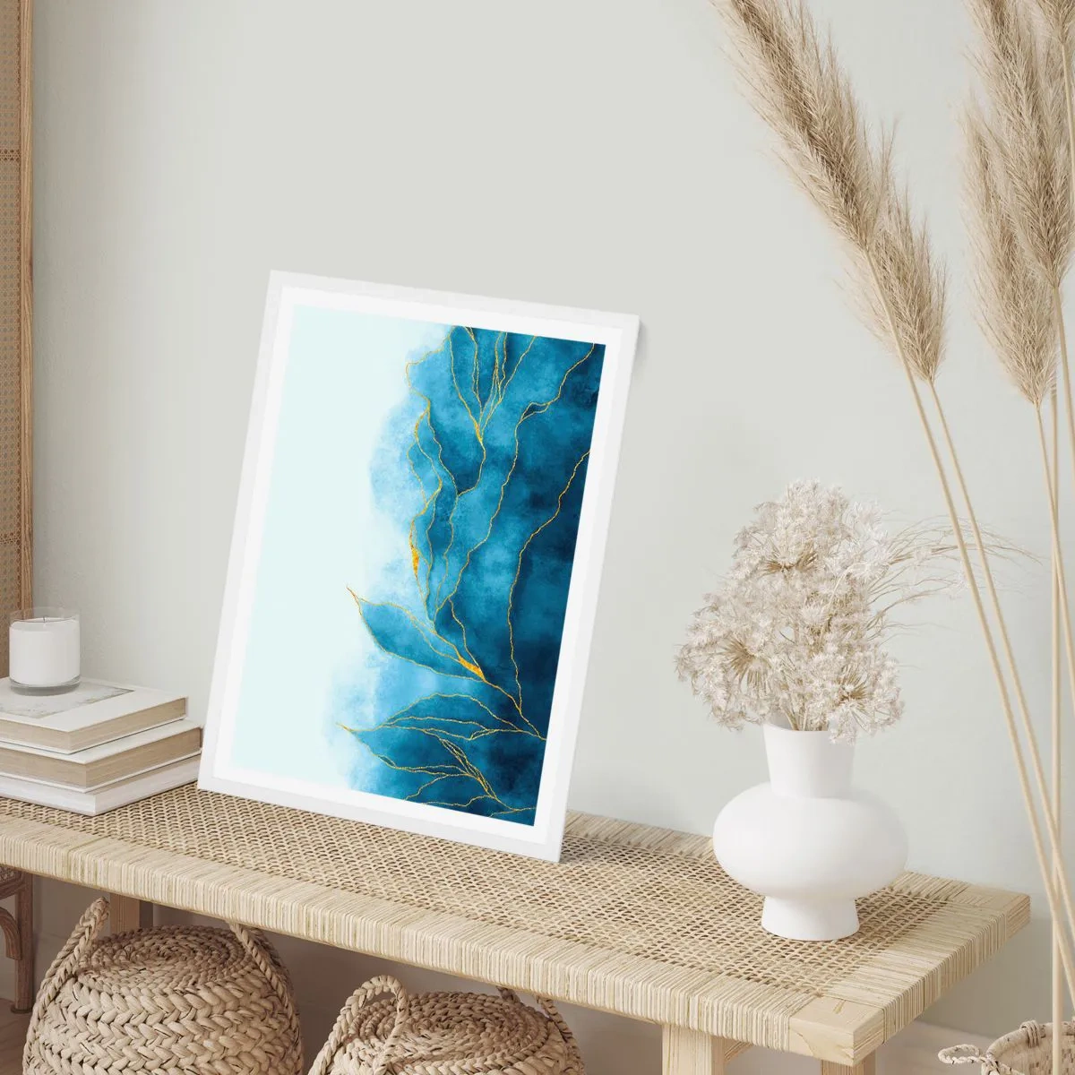 Plakát v bílém rámu - Blankyt ve zlatě - 61x91 cm
