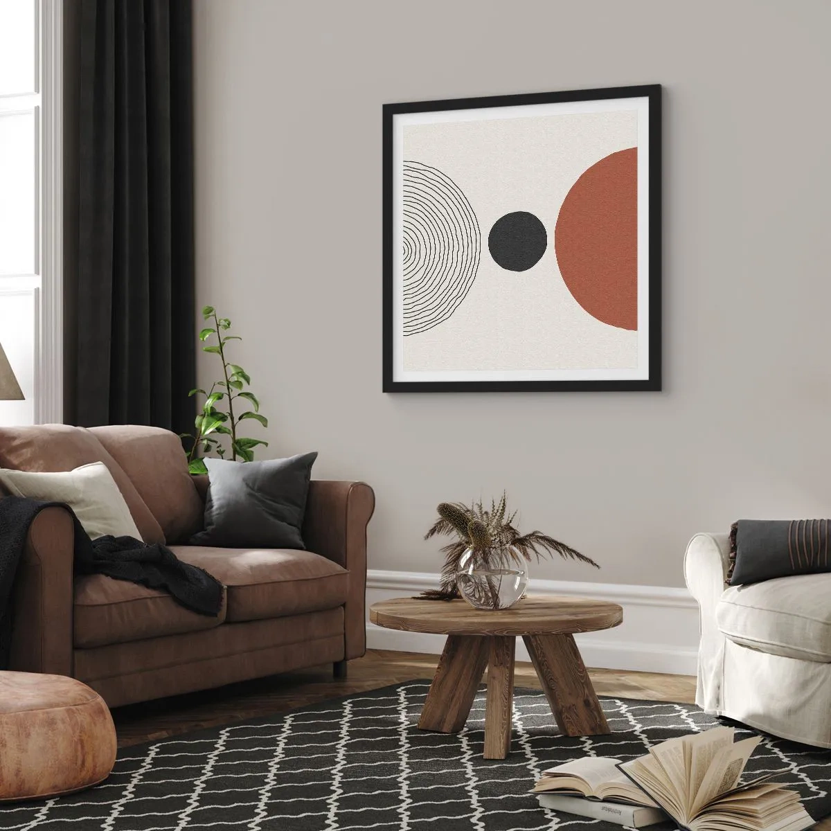 Plakát v černém rámu - V centru pozornosti - 60x60 cm