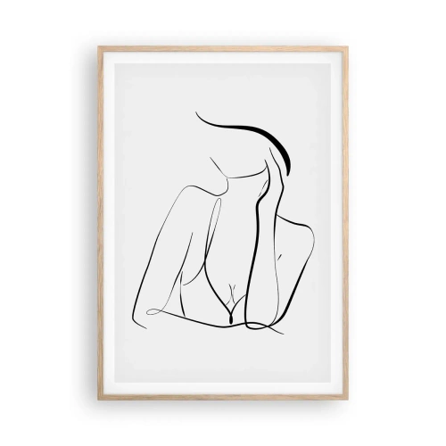 Plakát v rámu světlý dub - Na vlně snů - 70x100 cm