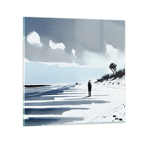 Obraz na skle - O samotě - 50x50 cm