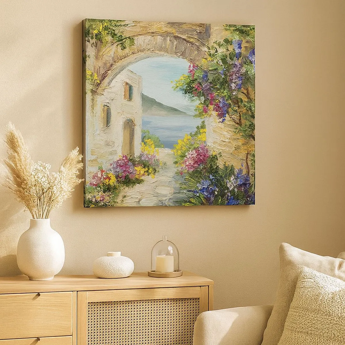 Obraz na plátně - Půvab pobřežní krajiny - 30x30 cm