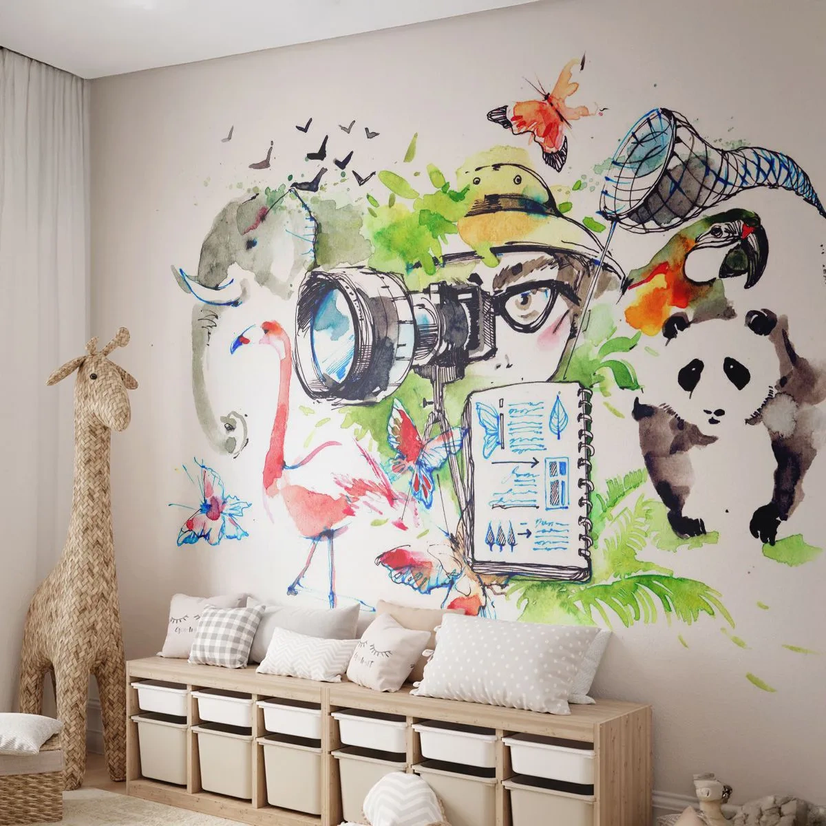Fototapeta Samolepicí Deluxe Sticker - Objektivem cestovatele - Abstrakce, Zvířata, Fotograf - 250x175 cm