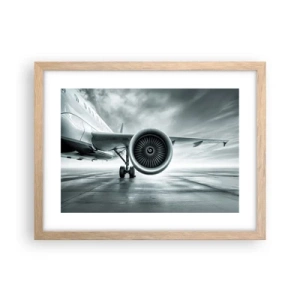 Plakát v rámu světlý dub - Toto je síla! - 40x30 cm