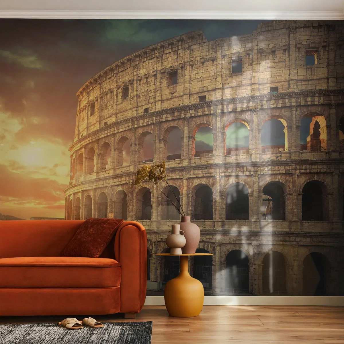 Fototapeta Premium Canvas - Kolosální dojem - Koloseum, Řím, Architektura - 250x175 cm