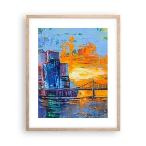 Plakát v rámu světlý dub - Kultura a příroda - 40x50 cm