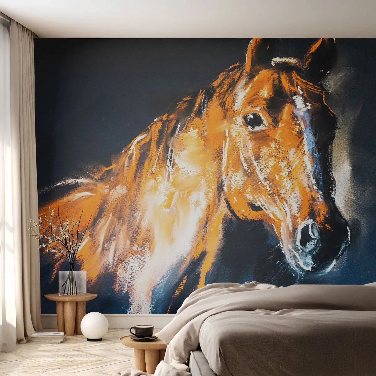 Fototapeta Samolepicí Deluxe Sticker - Tak co, jedeš? - Zvířata, Kůň, Kobyla - 250x175 cm