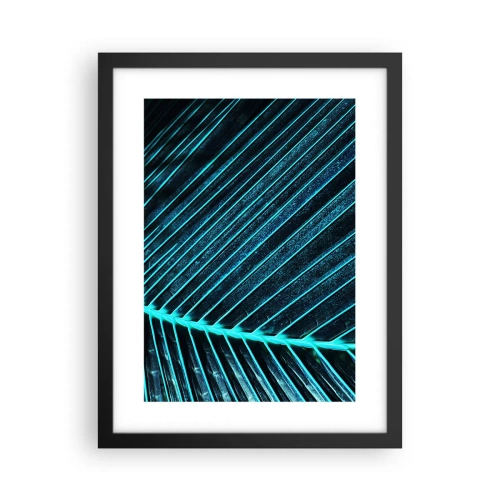Plakát v černém rámu - Textura zeleně - 30x40 cm
