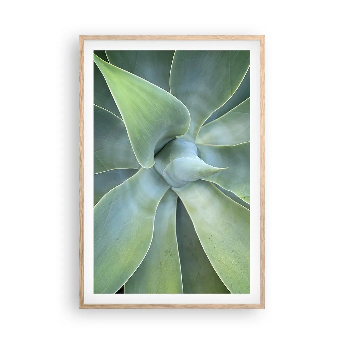 Plakát v rámu světlý dub - Zrození zeleně - 61x91 cm