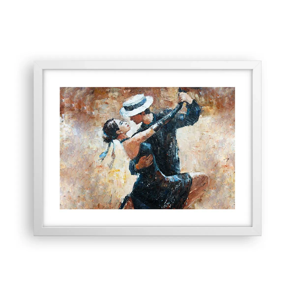 Plakát v bílém rámu - A la Rudolf Valentino - 40x30 cm
