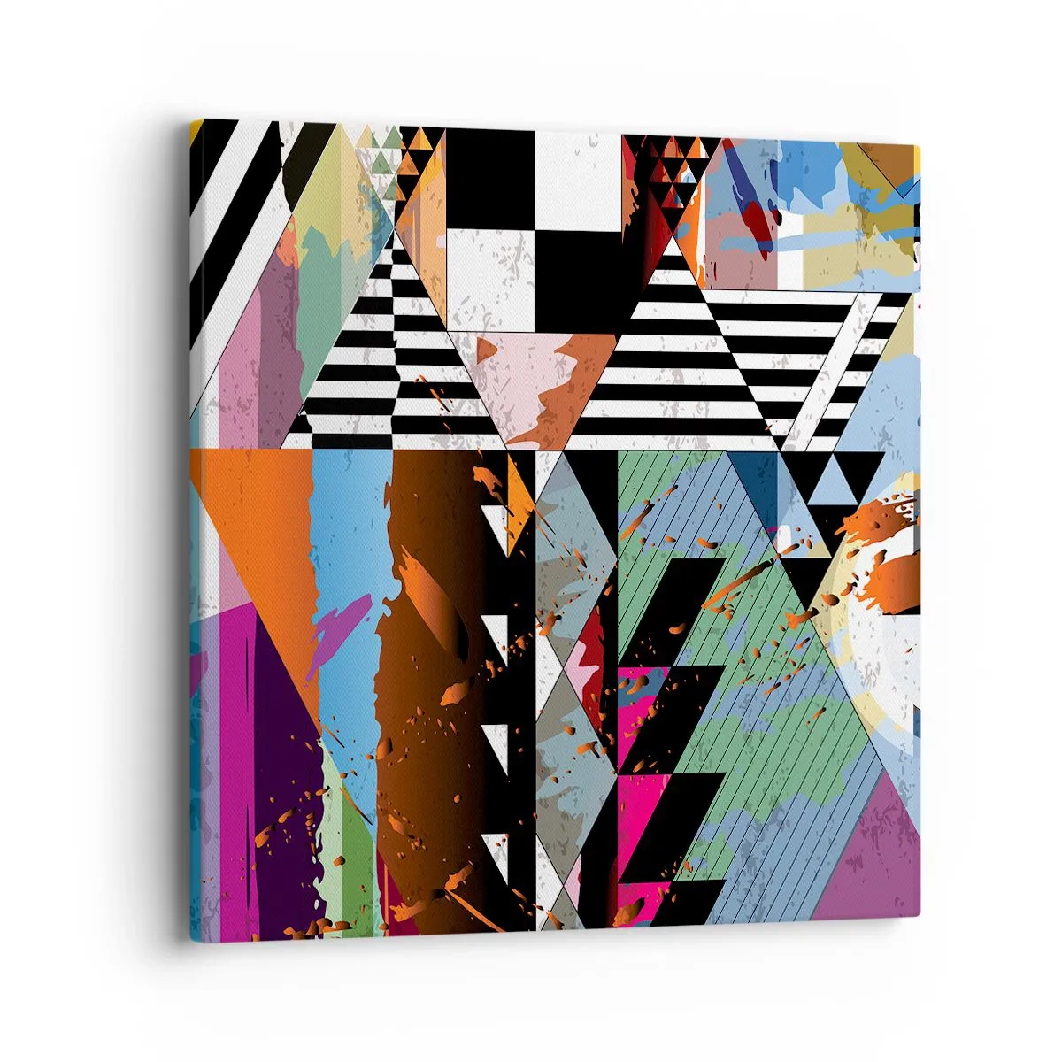 Obraz na plátně - Geometricky a organicky - 40x40 cm