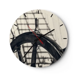 Nástěnné hodiny - Mořské příběhy - 40x40 cm