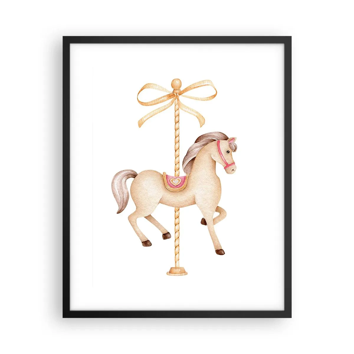 Plakát v černém rámu - Elegantním klusem - 40x50 cm