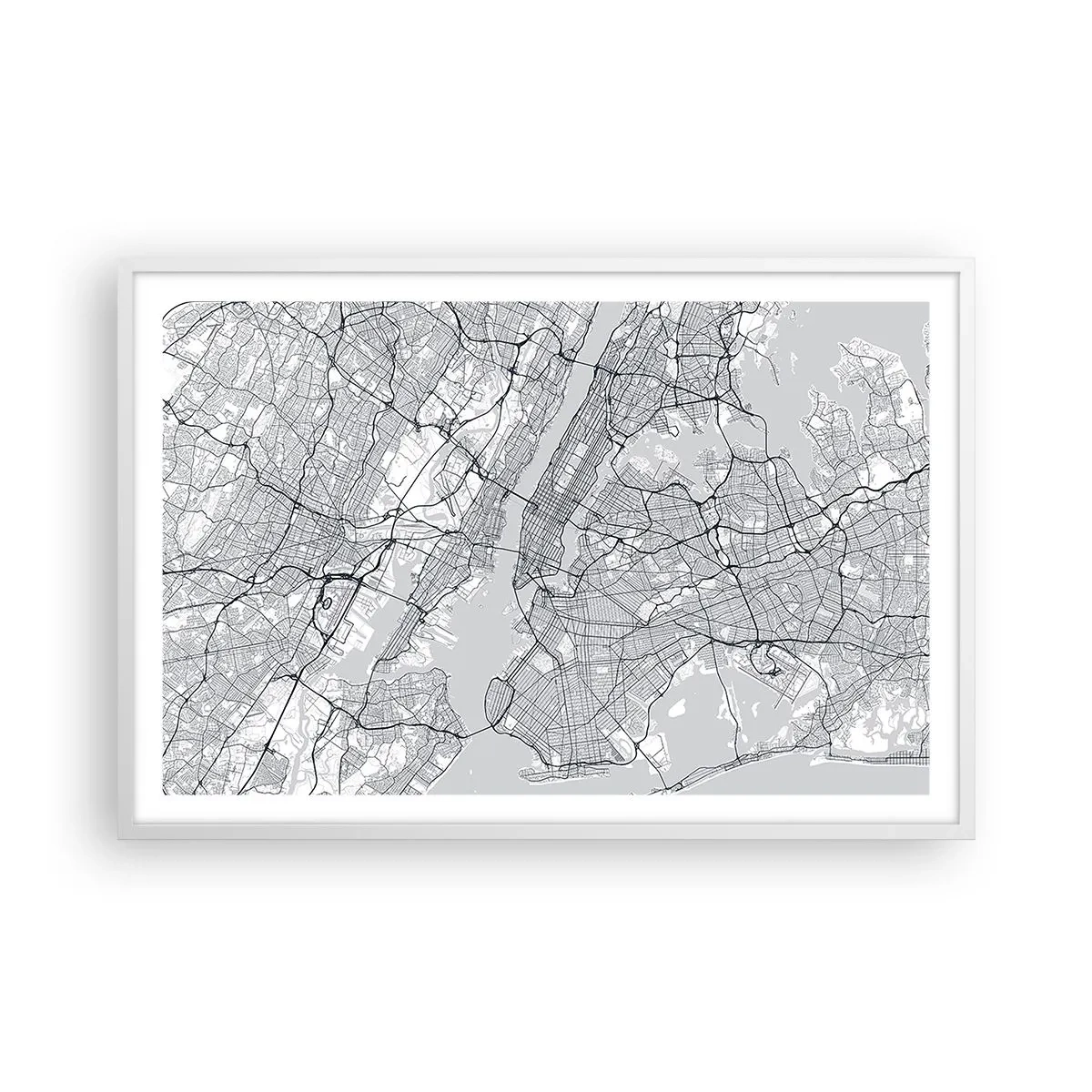 Plakát v bílém rámu - Anatomie metropole - 91x61 cm
