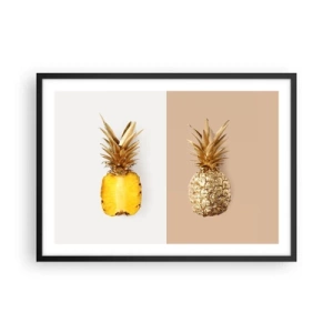 Plakát v černém rámu - Ananas pro nás - 70x50 cm
