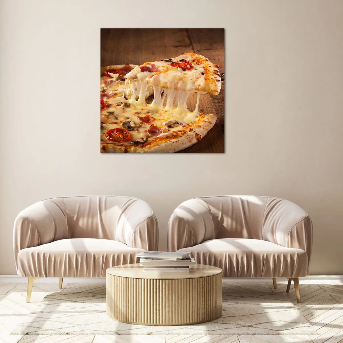 Obraz na skle - Veledílo italského umění - 60x60 cm