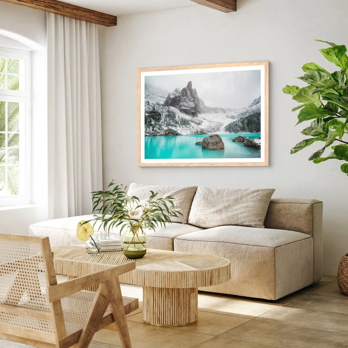 Plakát v rámu světlý dub - Na stráži - 70x50 cm