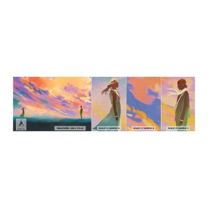 Vzor Fototapety Premium Canvas - Síla přitažlivosti - Abstrakce, Žena a muž, Kus - 100x30 cm