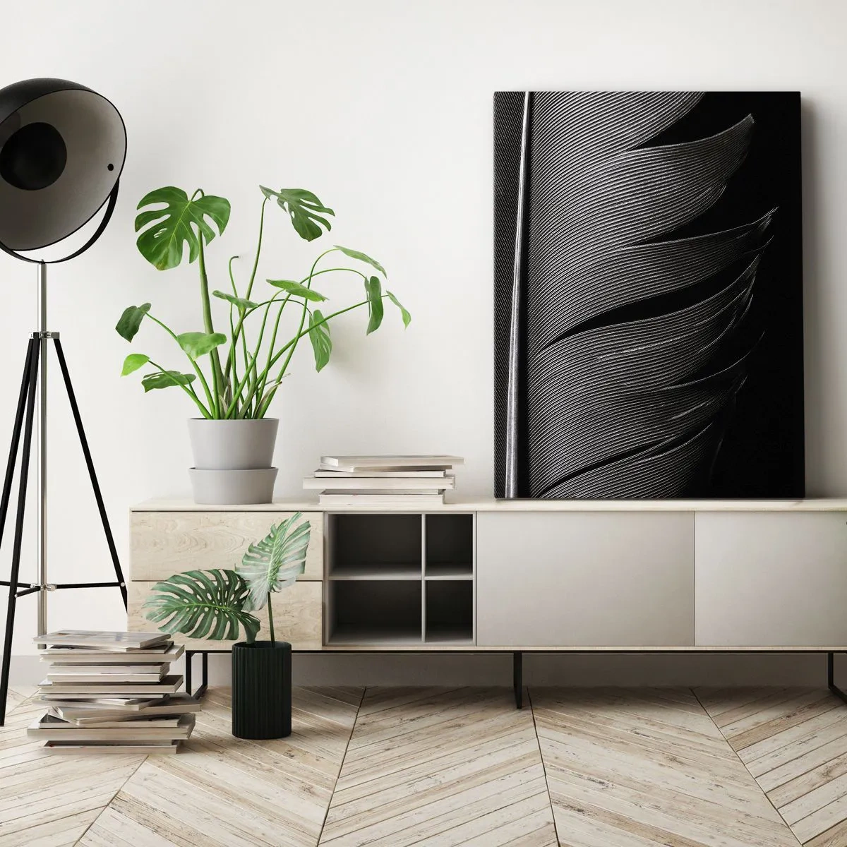 Obraz na plátně - Peří – nádherná konstrukce - 70x100 cm