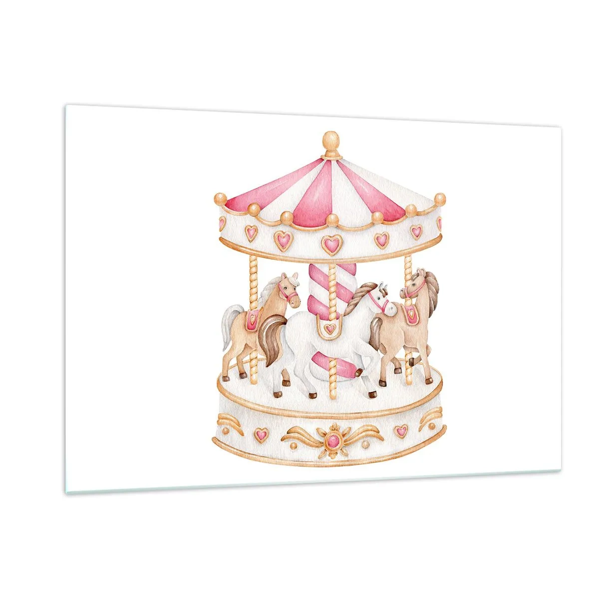 Obraz na skle - Sladký svět dětství - 120x80 cm