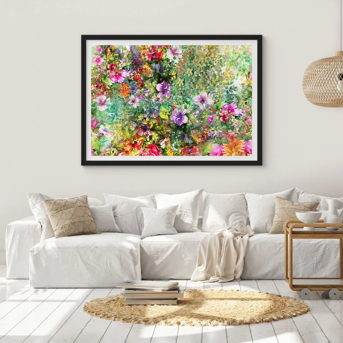 Plakát v černém rámu - Do květů, k záhubě - 70x50 cm