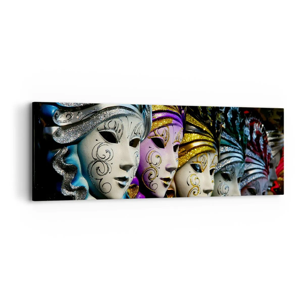 Obraz na plátně - Tajemství ve zlaté a ve stříbrné - 90x30 cm