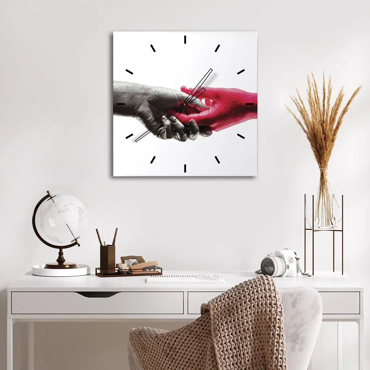 Nástěnné hodiny - Spolu i když jsme odlišní - 30x30 cm